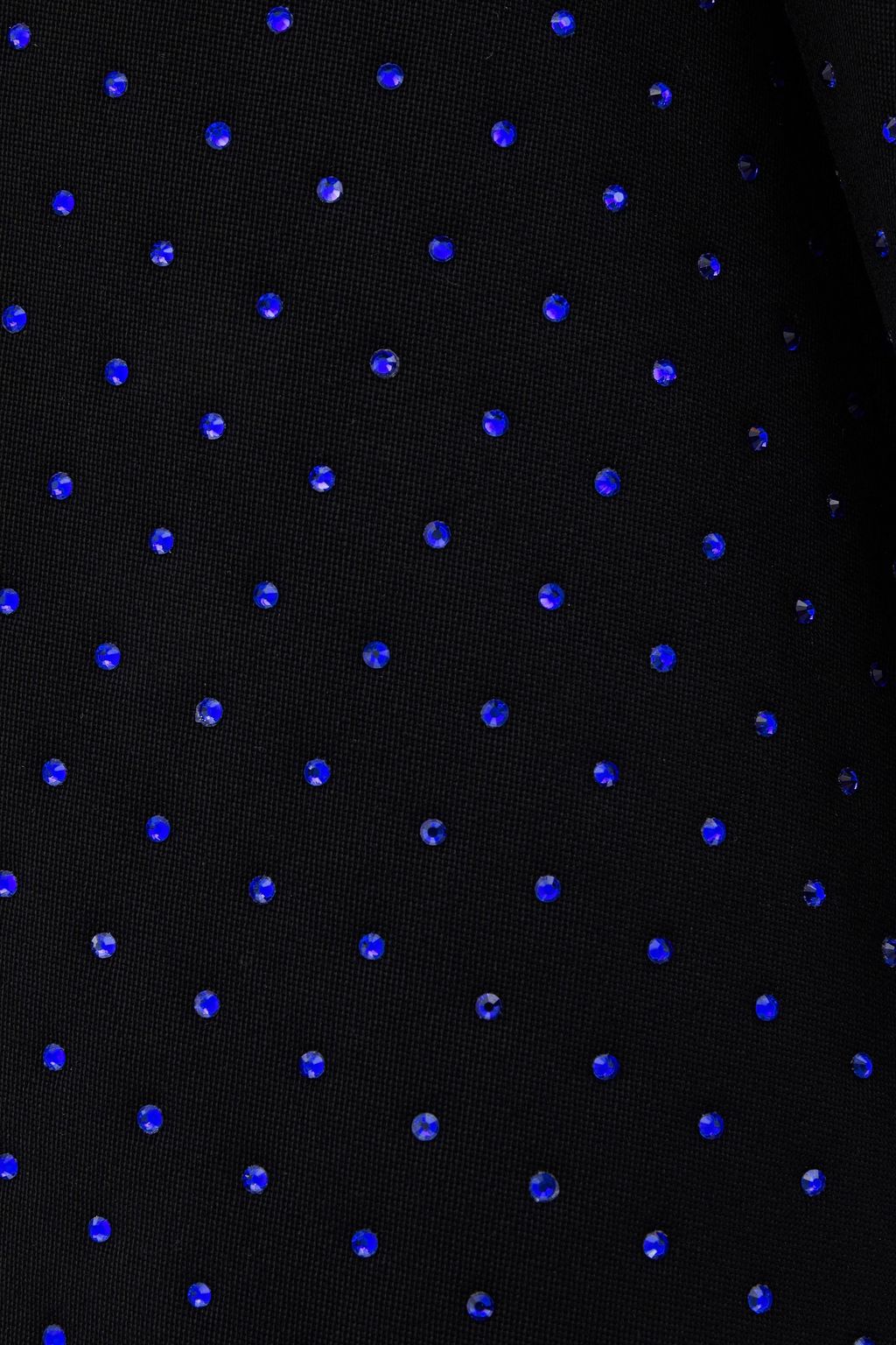 DUNDAS Double-breasted crystal-embellished stretch-wool blazer