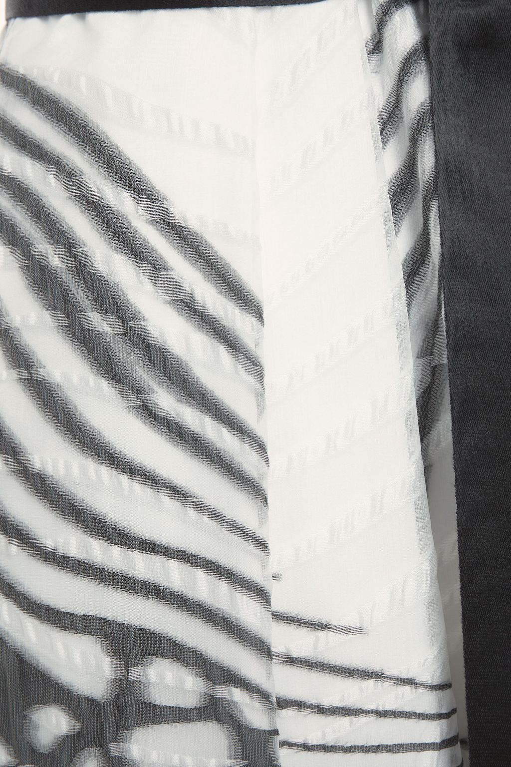 AMANDA WAKELEY Lace-paneled printed cotton-blend cloqué midi dress