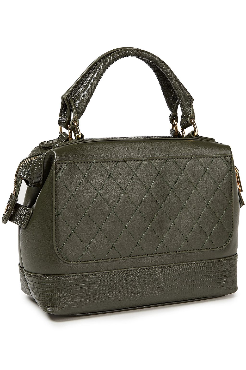 LOVE MOSCHINO Embellished quilted faux leather tote