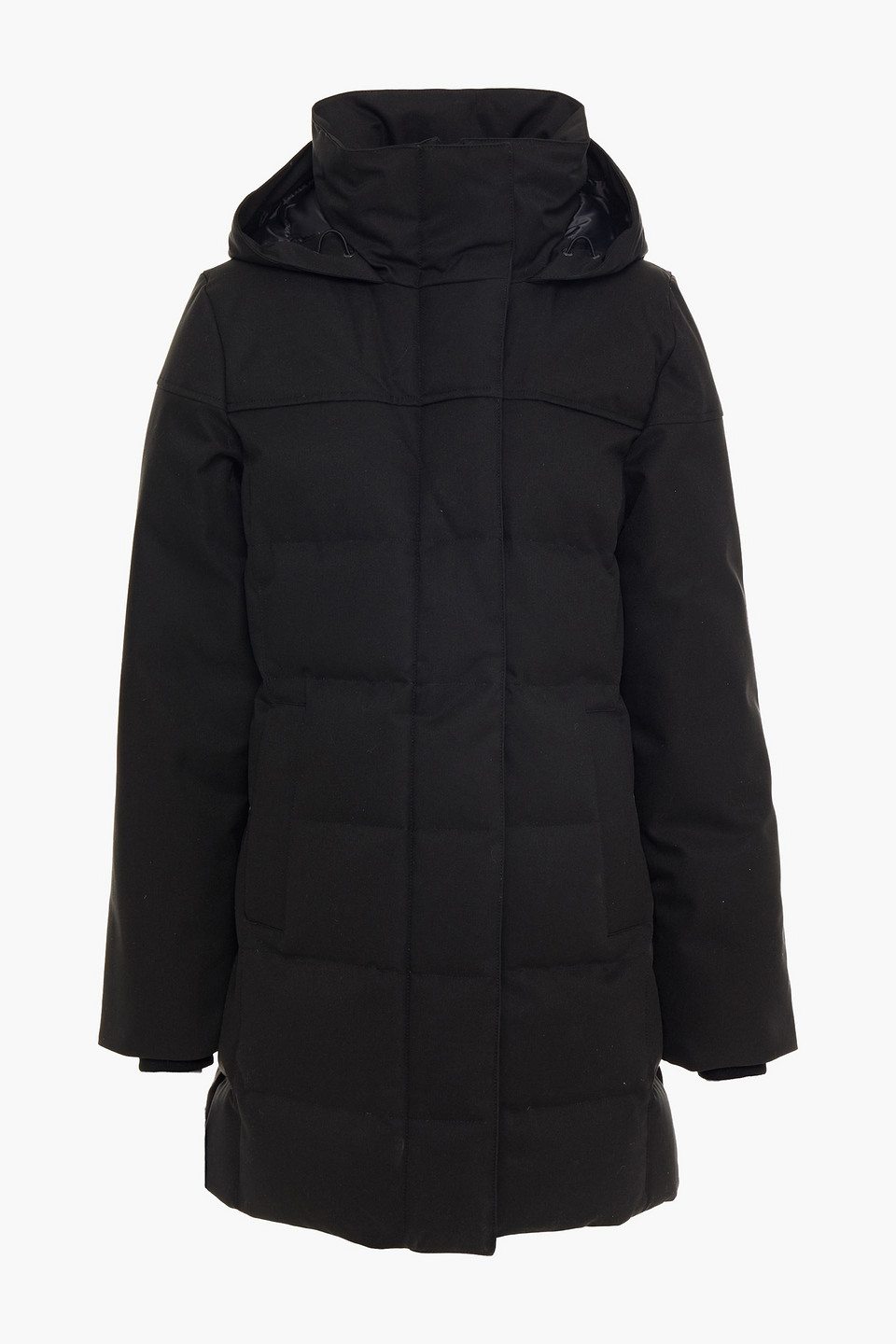 Canada Goose Woman Annecy Quilted Twill Hooded Down Coat Black Size S