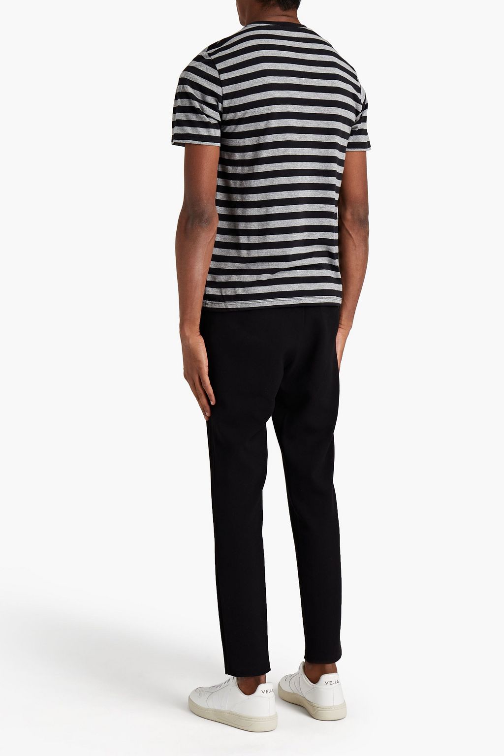FRAME Striped jersey T-shirt
