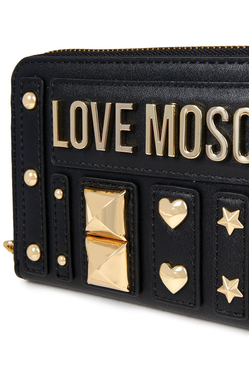 LOVE MOSCHINO Embellished faux leather wallet