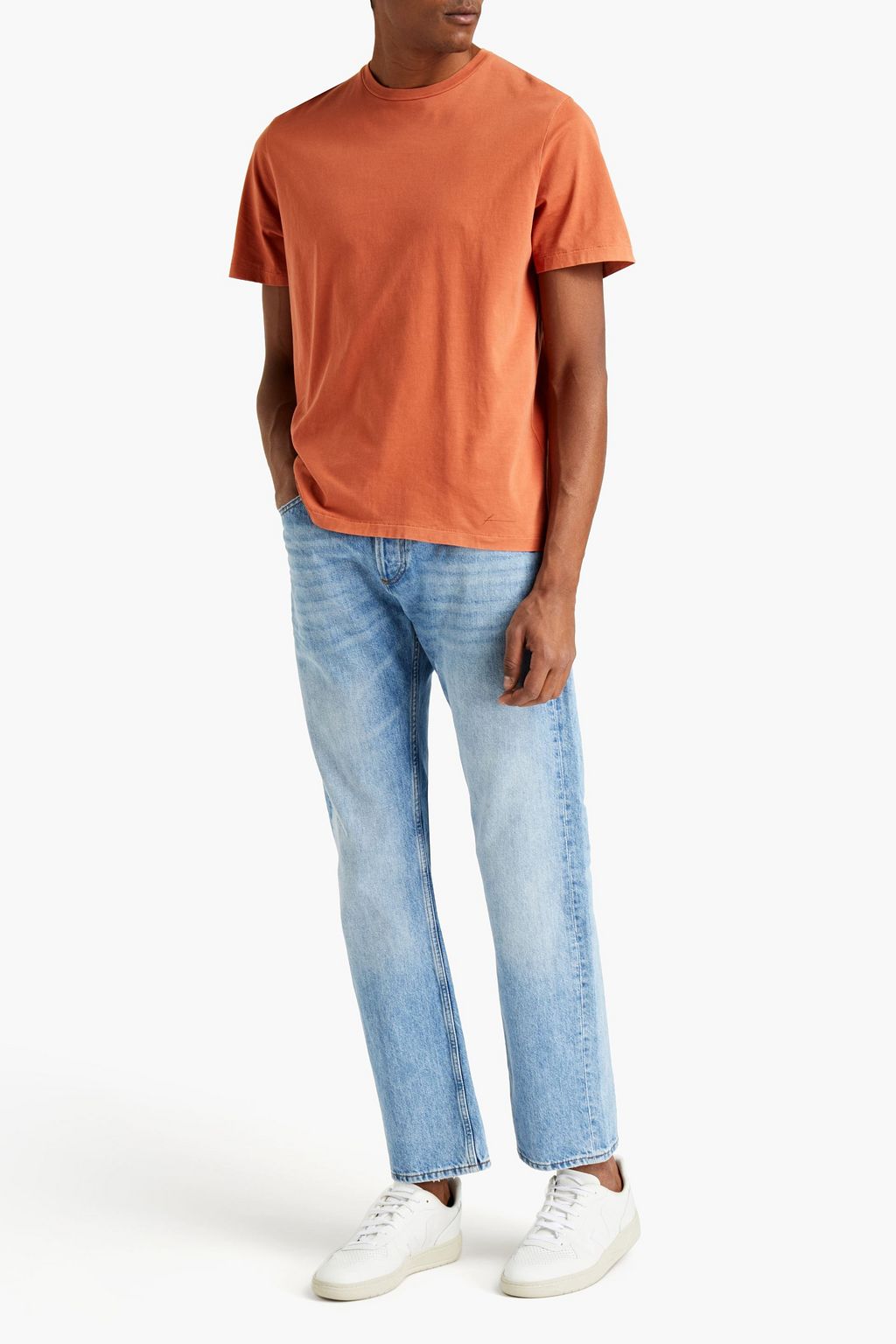 FRAME Organic Pima cotton-jersey T-shirt