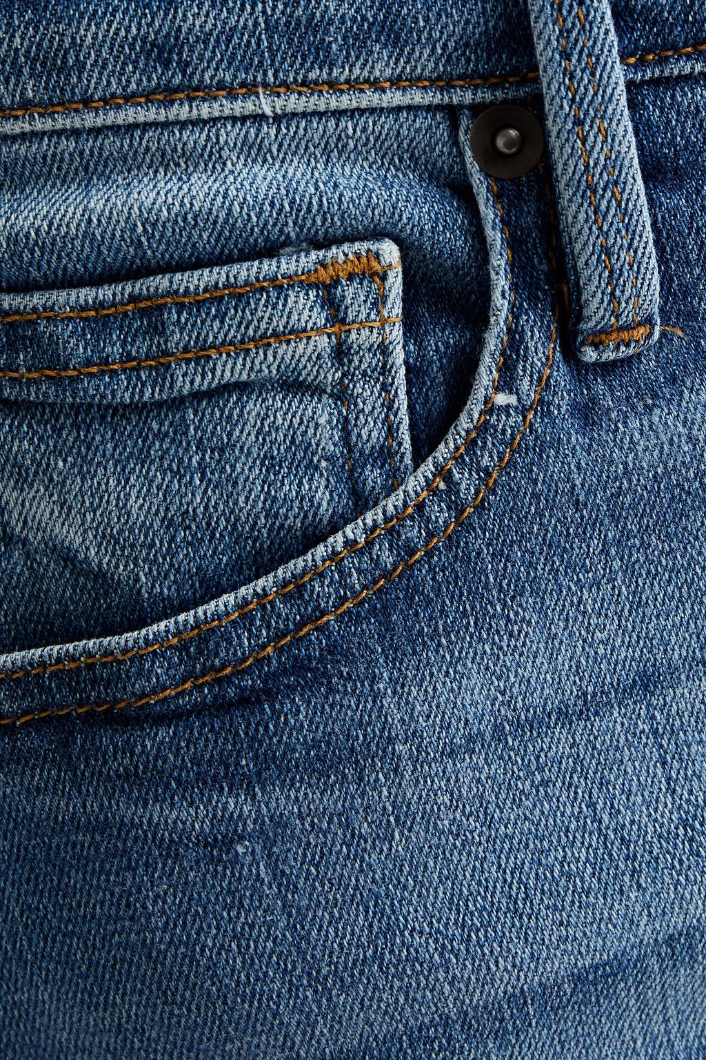 FRAME L'Homme slim-fit faded denim jeans