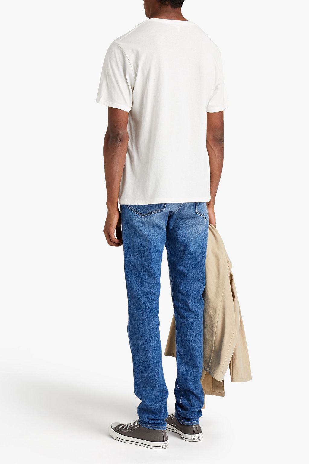 FRAME L'Homme slim-fit faded denim jeans