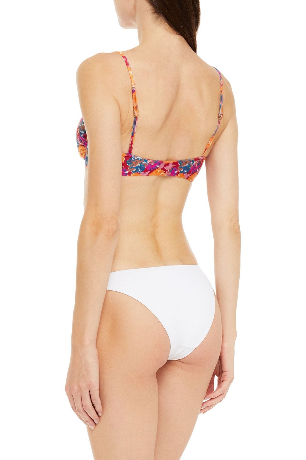 VIX PAULA HERMANNY Viola cutout floral-print bikini top