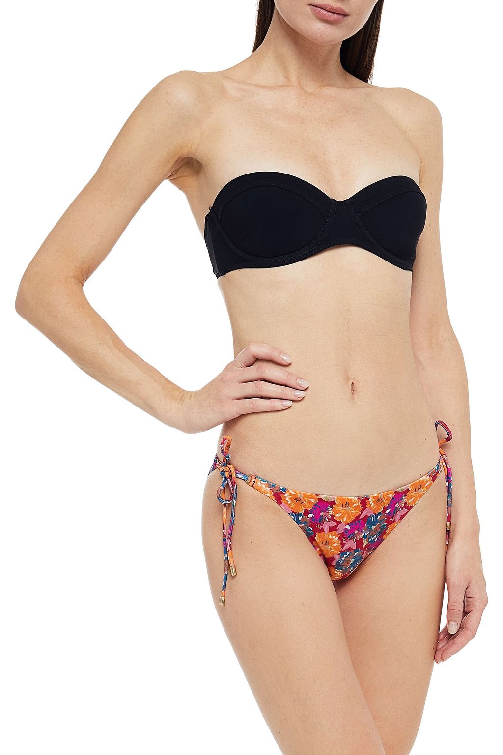 VIX PAULA HERMANNY Viola floral-print low-rise bikini briefs