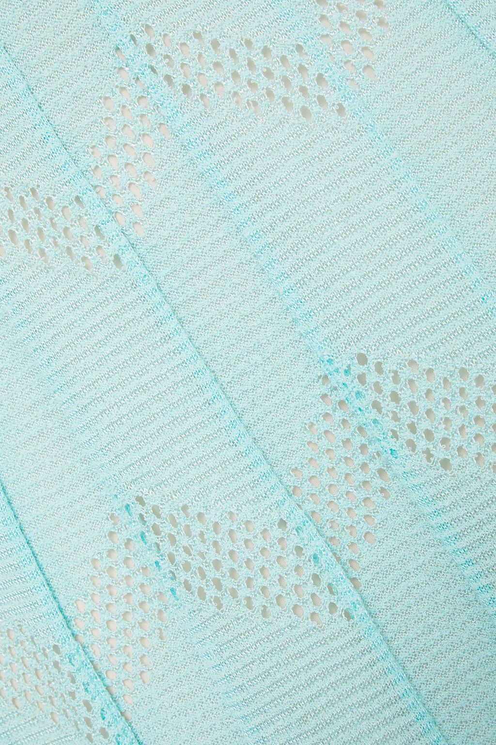 M MISSONI Ribbed crochet and bouclé-knit skirt
