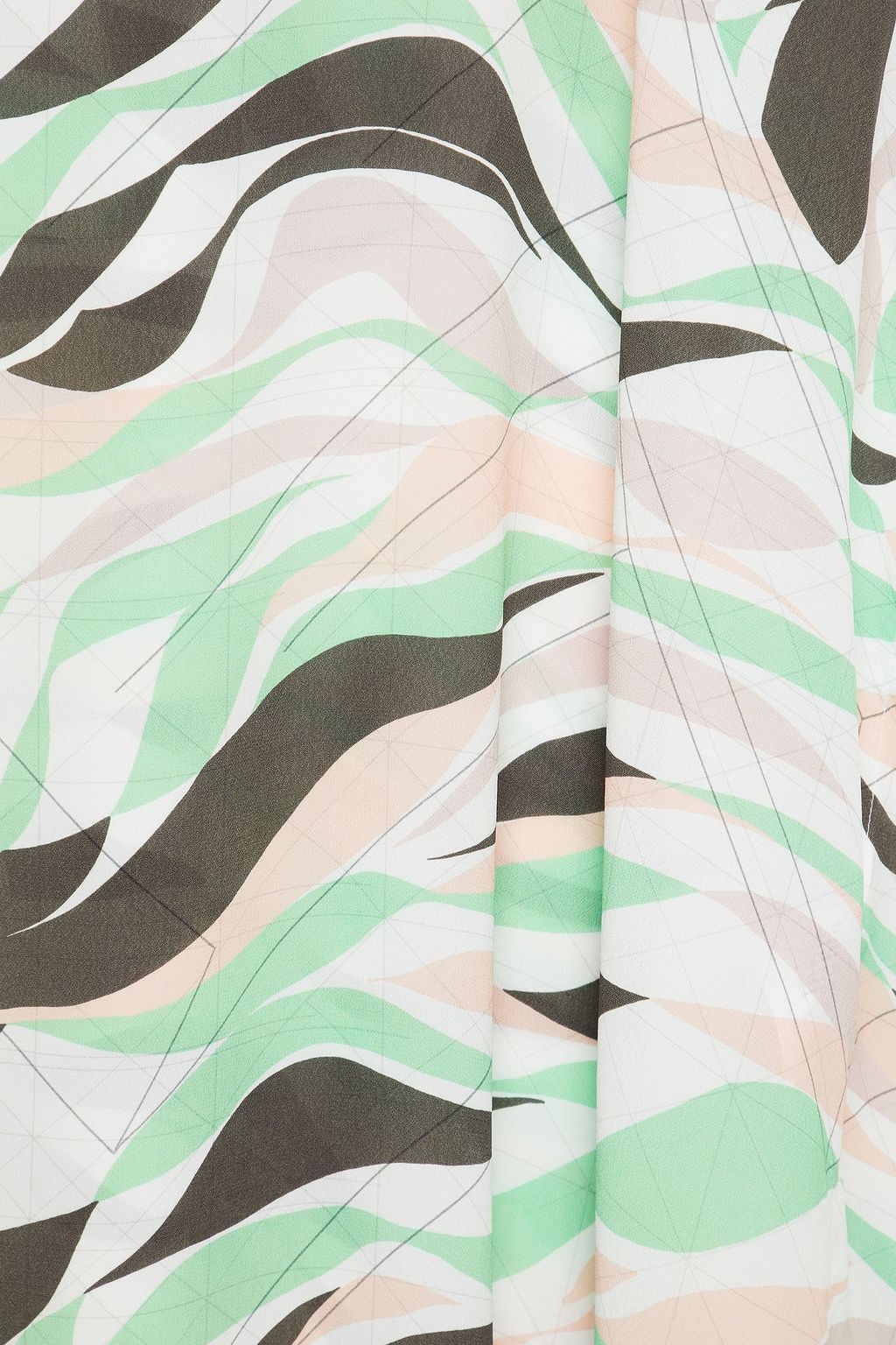 M MISSONI Printed silk crepe de chine top