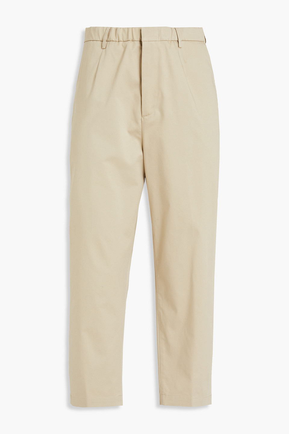 dunhill - cotton-blend sateen chinos - neutral - l