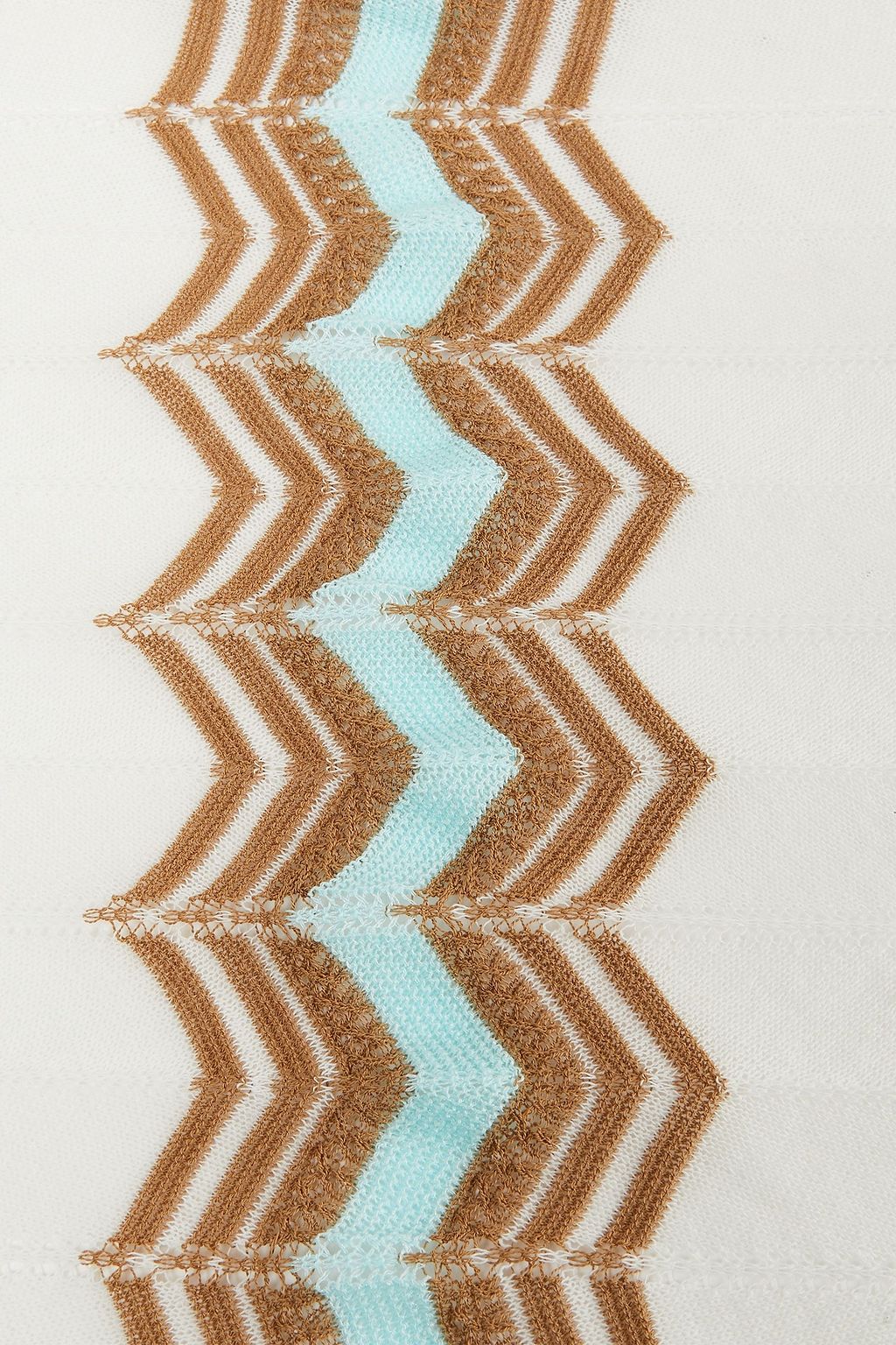 M MISSONI Crochet-knit cotton-blend scarf