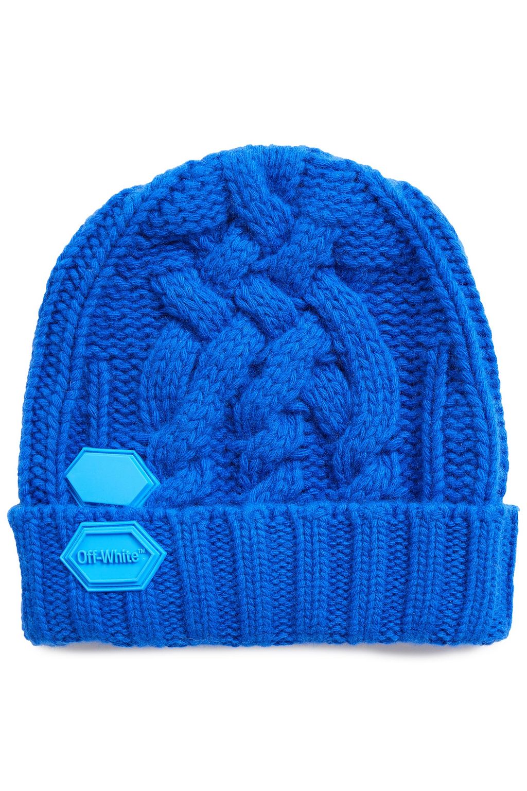 off white beanie blue