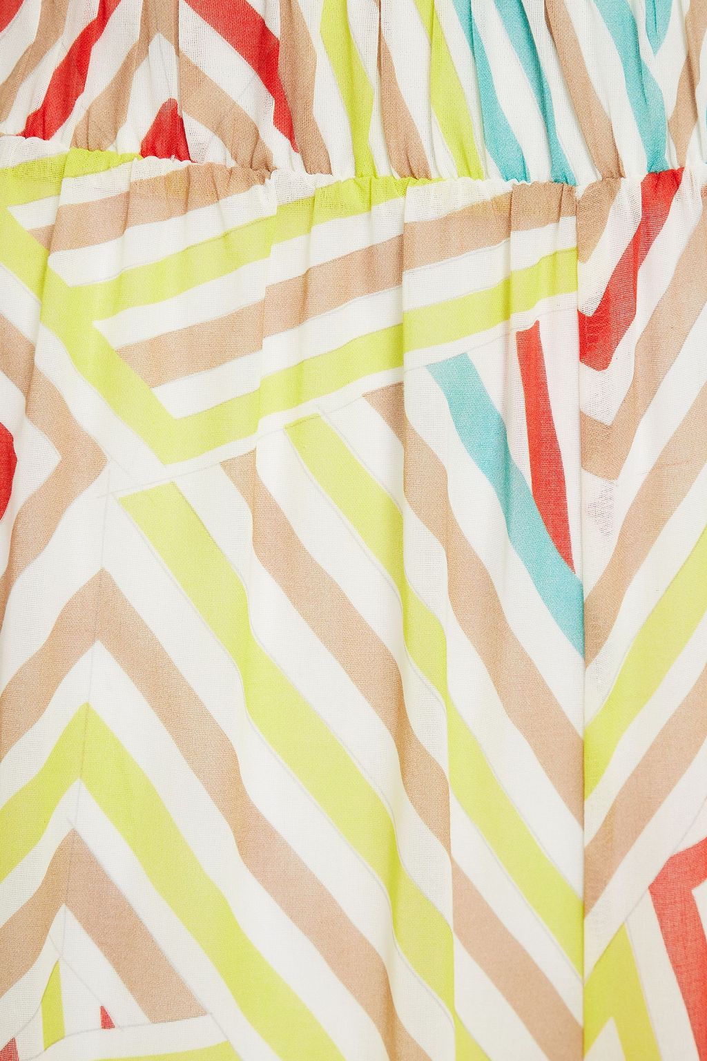 M MISSONI Printed cotton-voile wide-leg pants