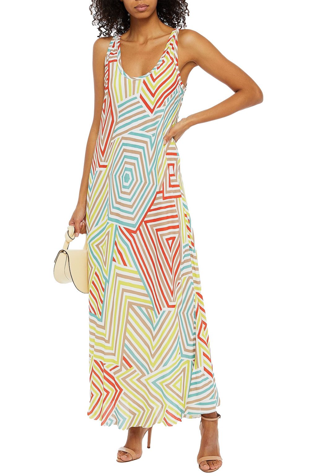 M MISSONI Printed crepe maxi dress