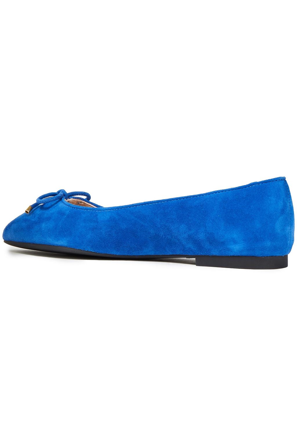 STUART WEITZMAN Gabby bow-detailed suede ballet flats