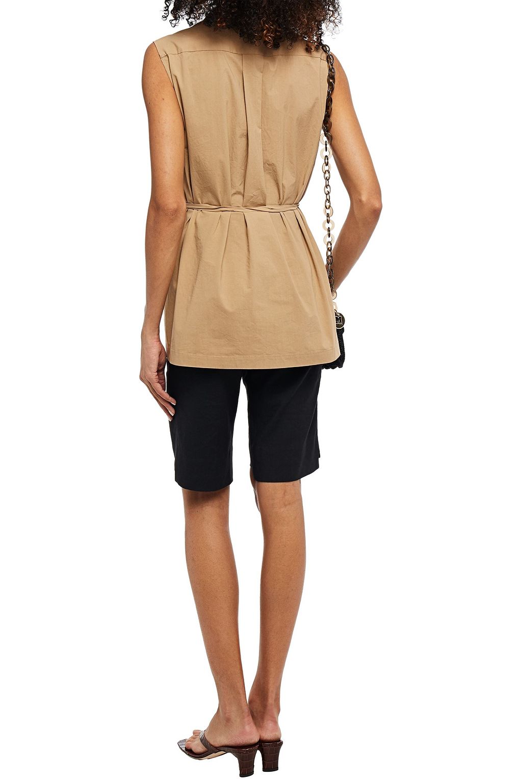 M MISSONI Cotton-blend wrap top