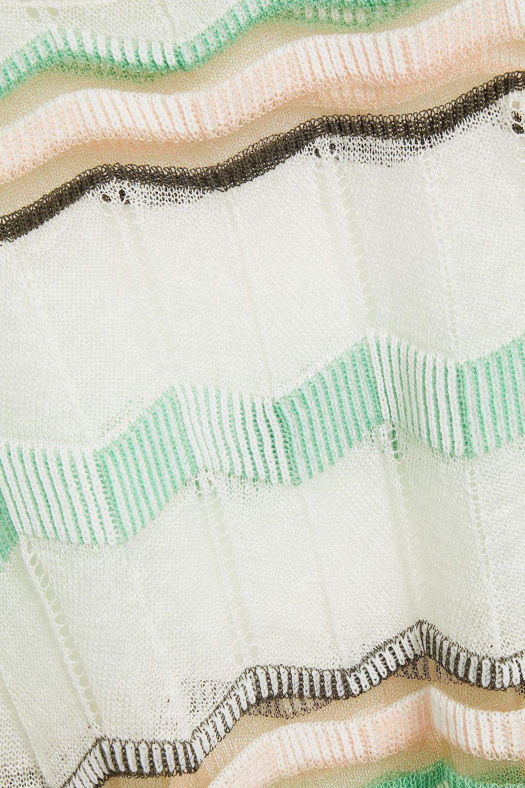 M MISSONI Draped crochet-knit cotton-blend top