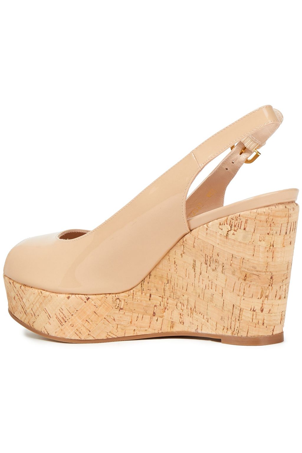 STUART WEITZMAN Jean patentleather wedge slingback sandals Sale up to 70 off THE