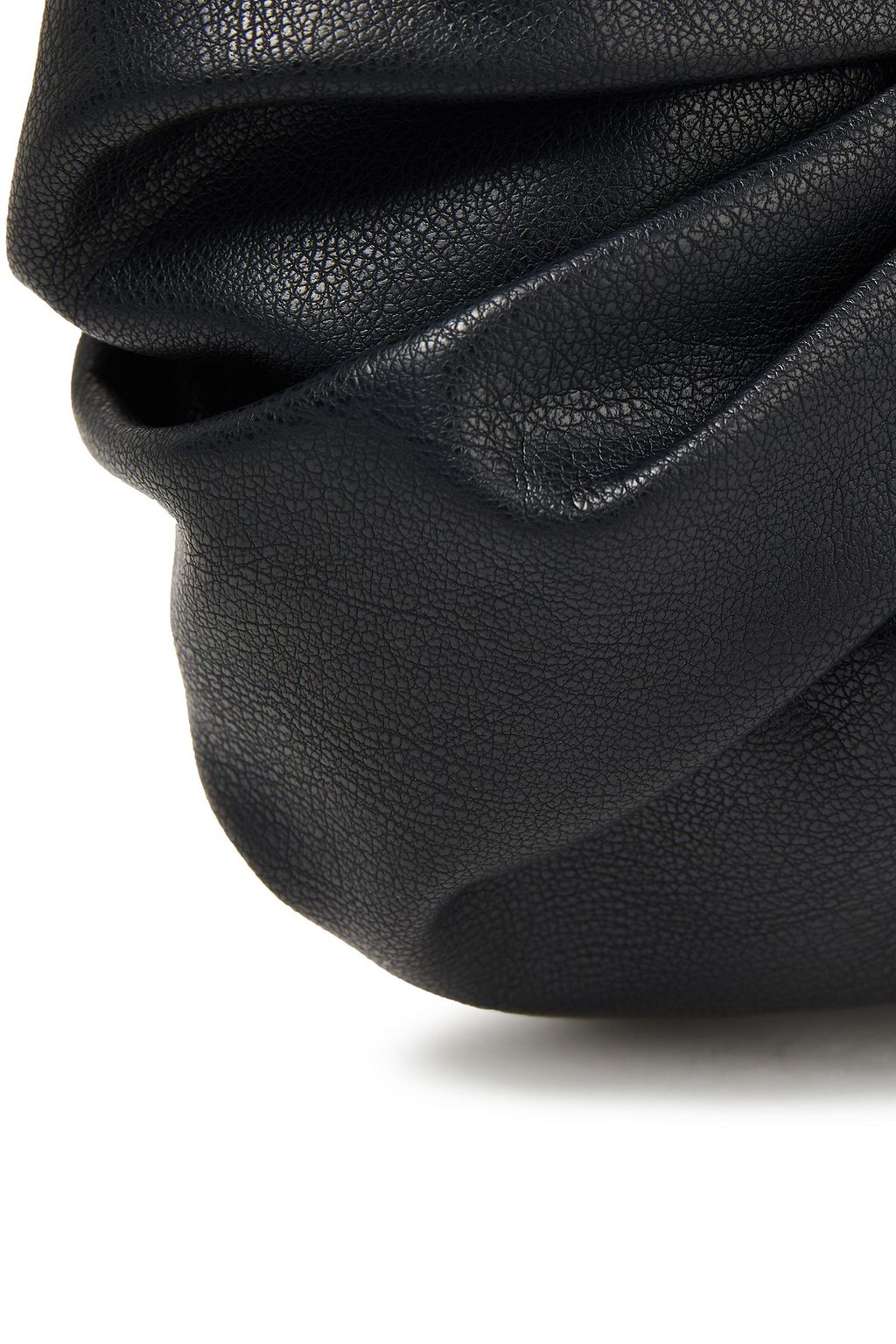 GIA STUDIOS Mini Croissant pleated vegan leather tote
