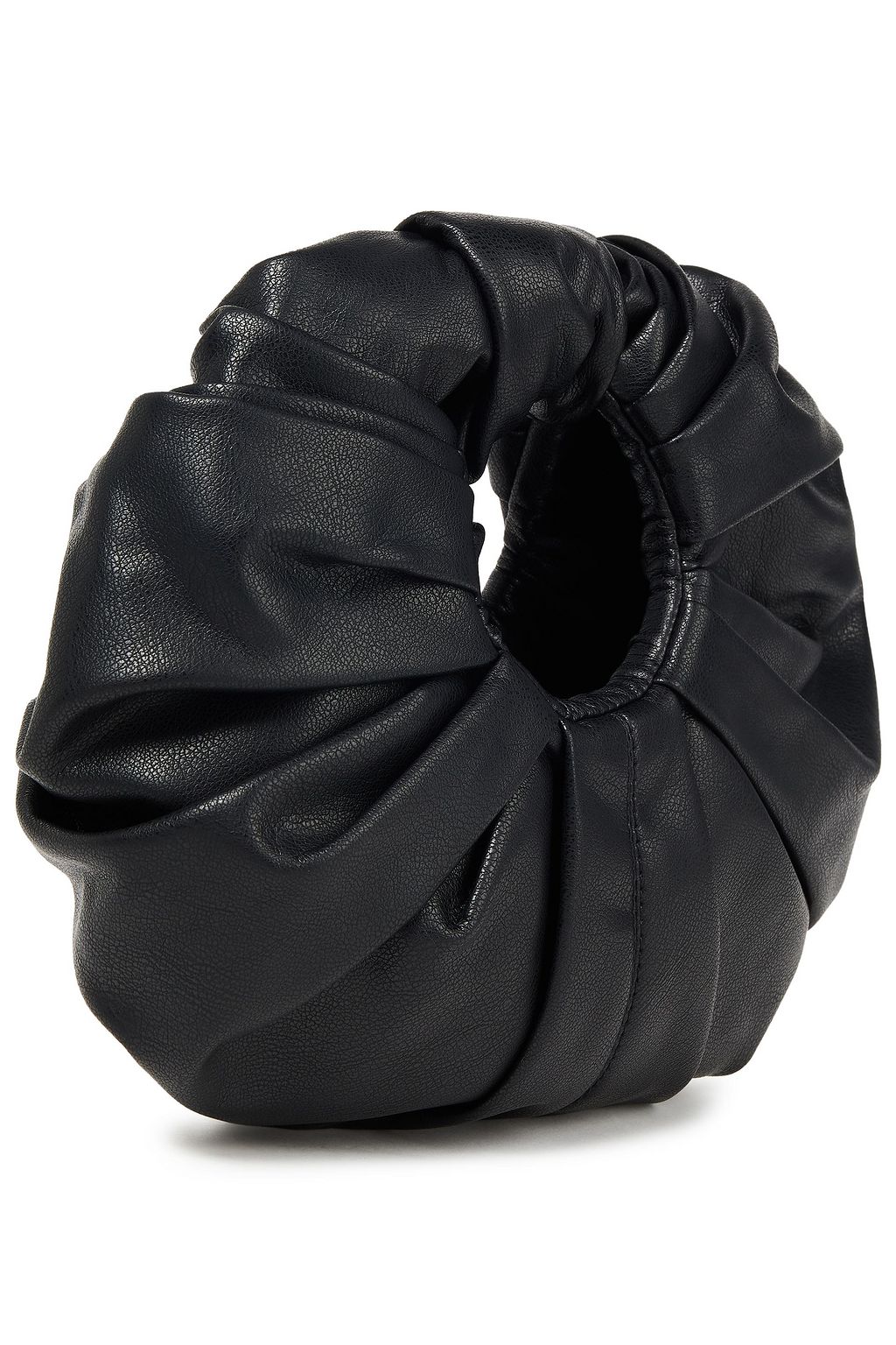 GIA STUDIOS Mini Croissant pleated vegan leather tote