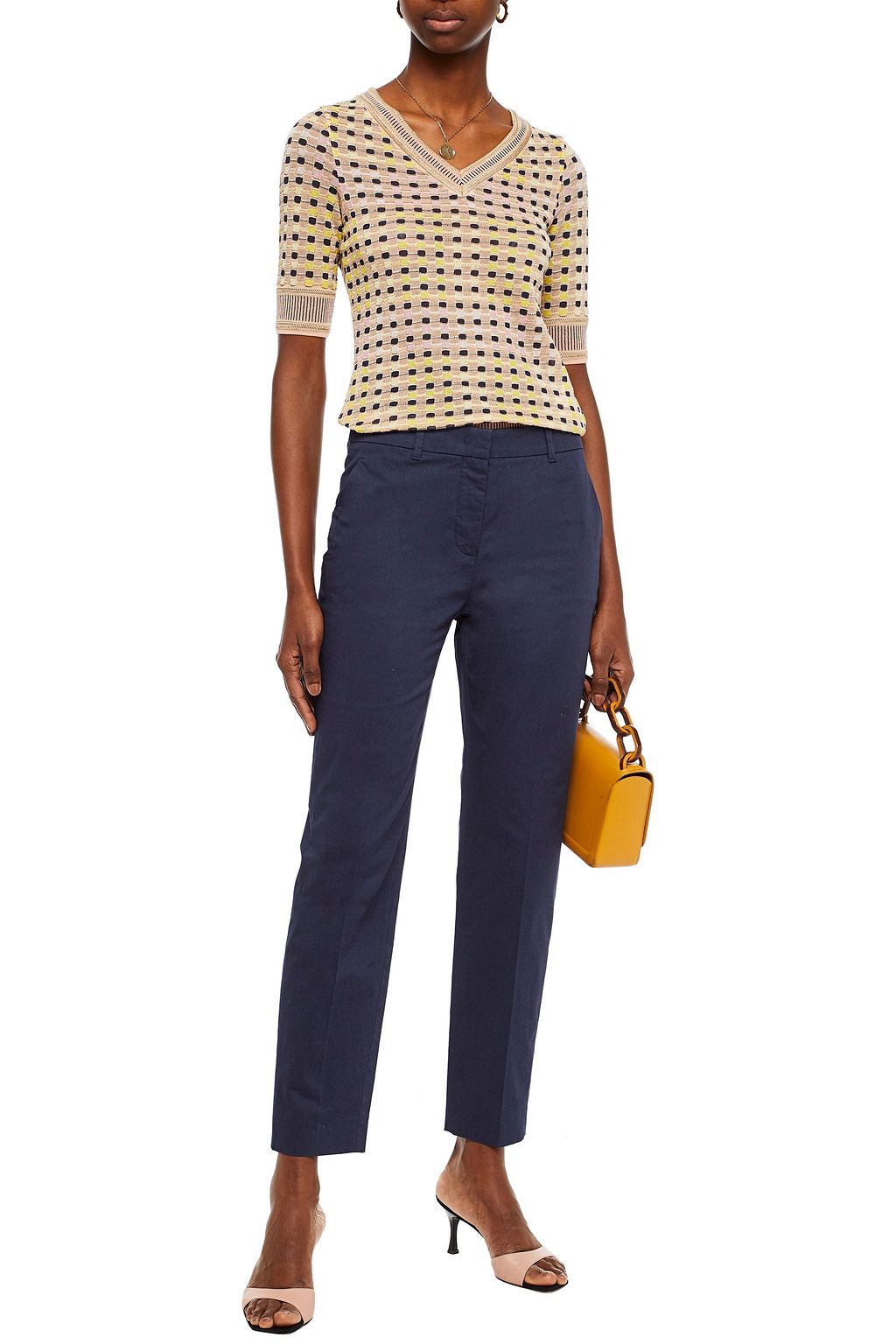 M MISSONI Cotton-blend tapered pants