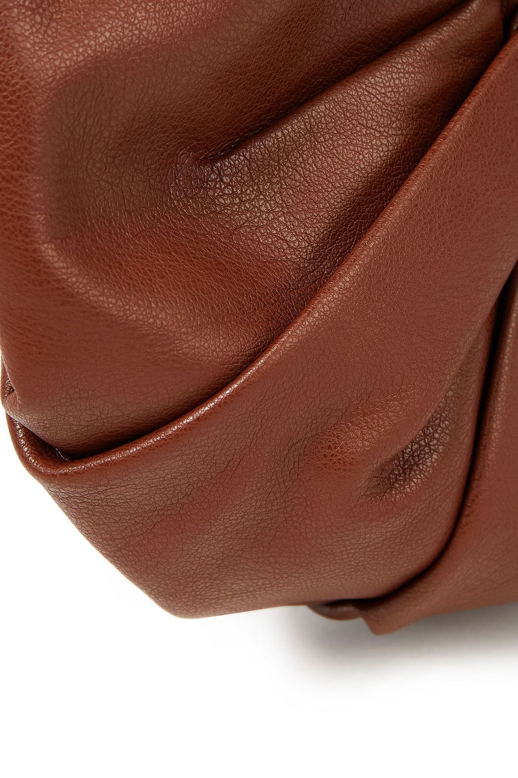 GIA STUDIOS Mini Croissant pleated vegan leather tote