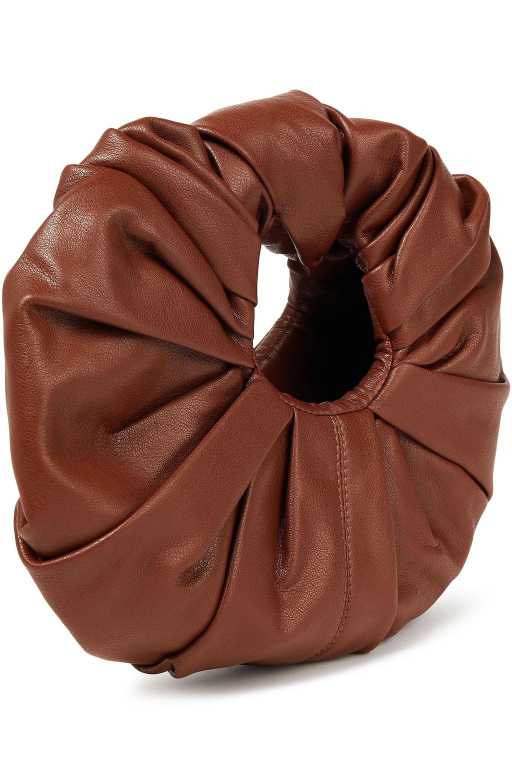 GIA STUDIOS Mini Croissant pleated vegan leather tote