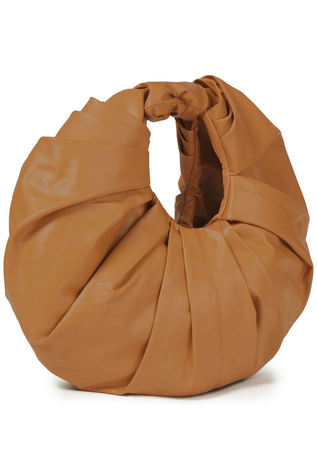 GIA STUDIOS Croissant pleated vegan leather tote