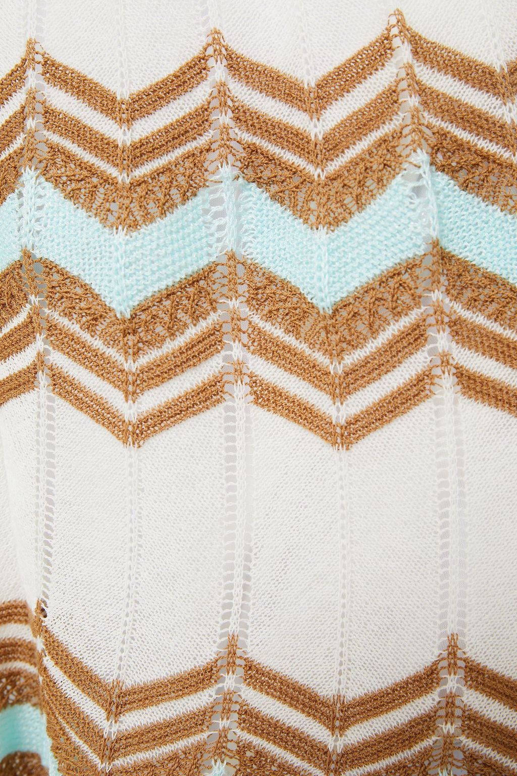 M MISSONI Cutout crochet-knit cotton-blend playsuit