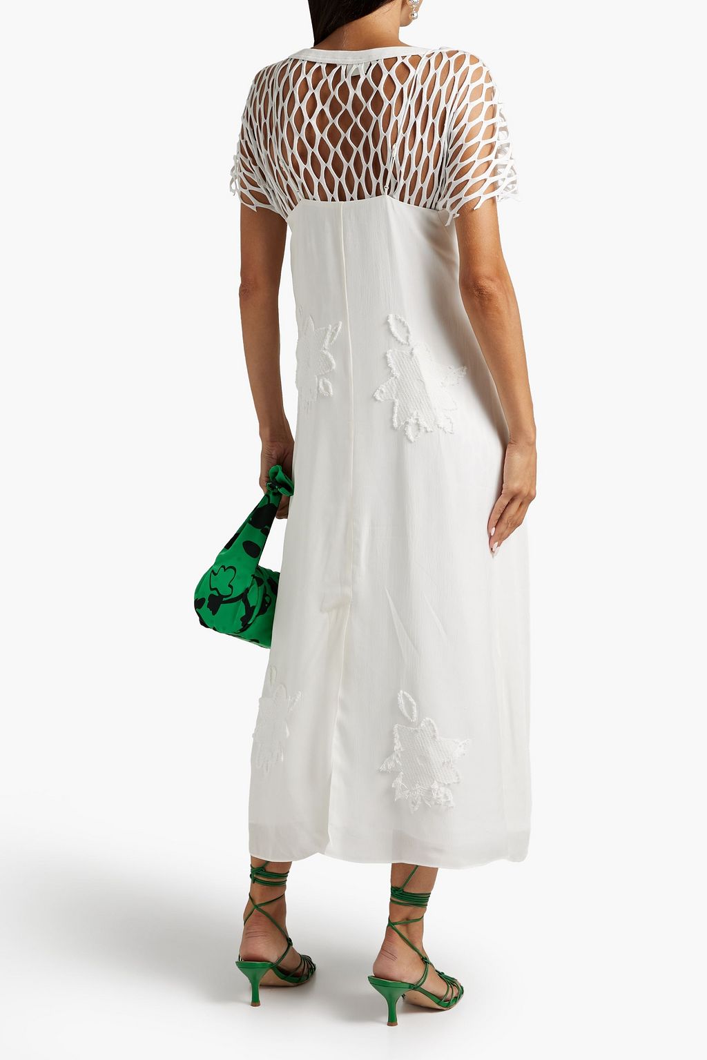 TIBI Fil coupé midi dress