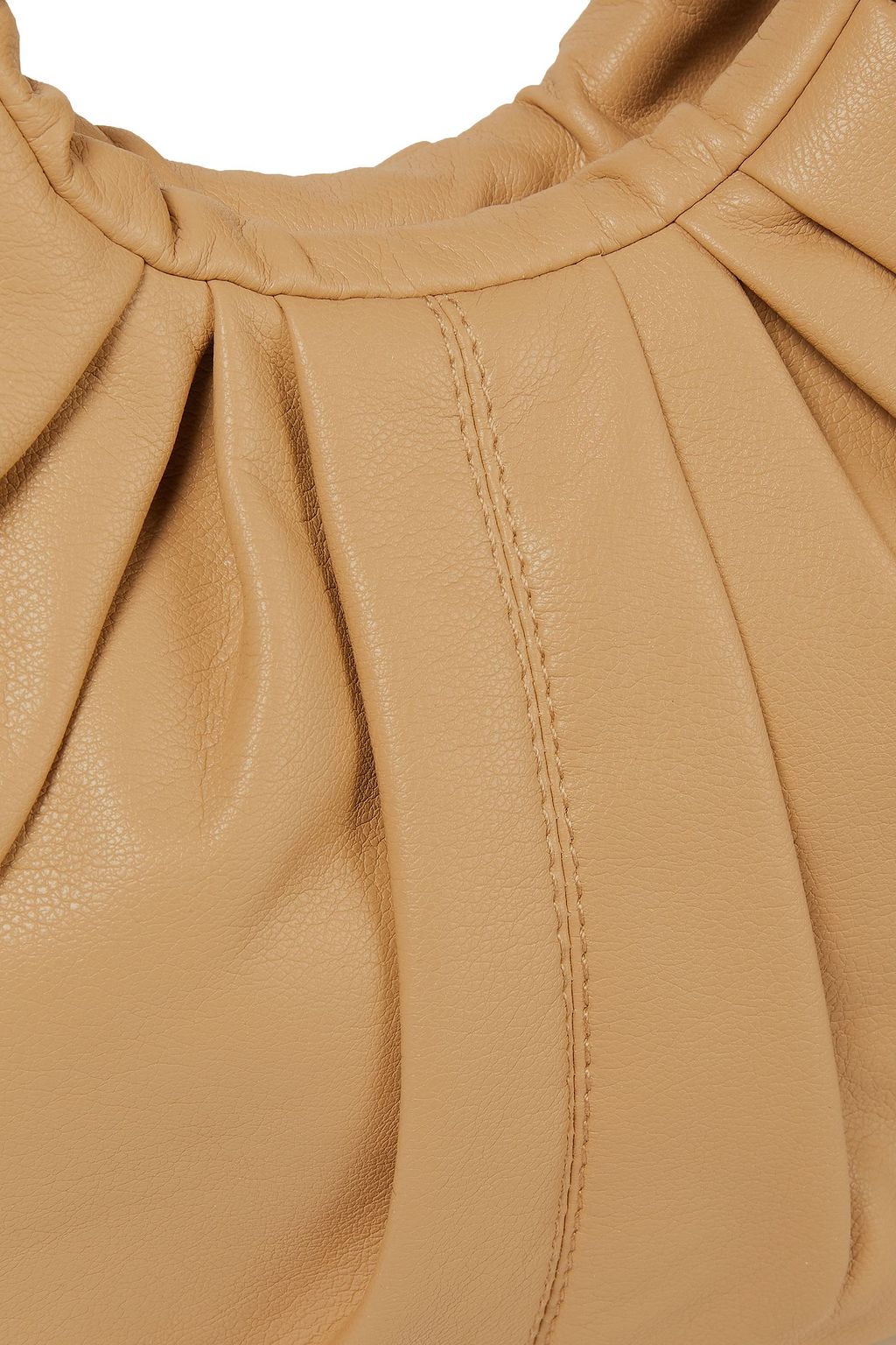 GIA STUDIOS Croissant pleated vegan leather tote