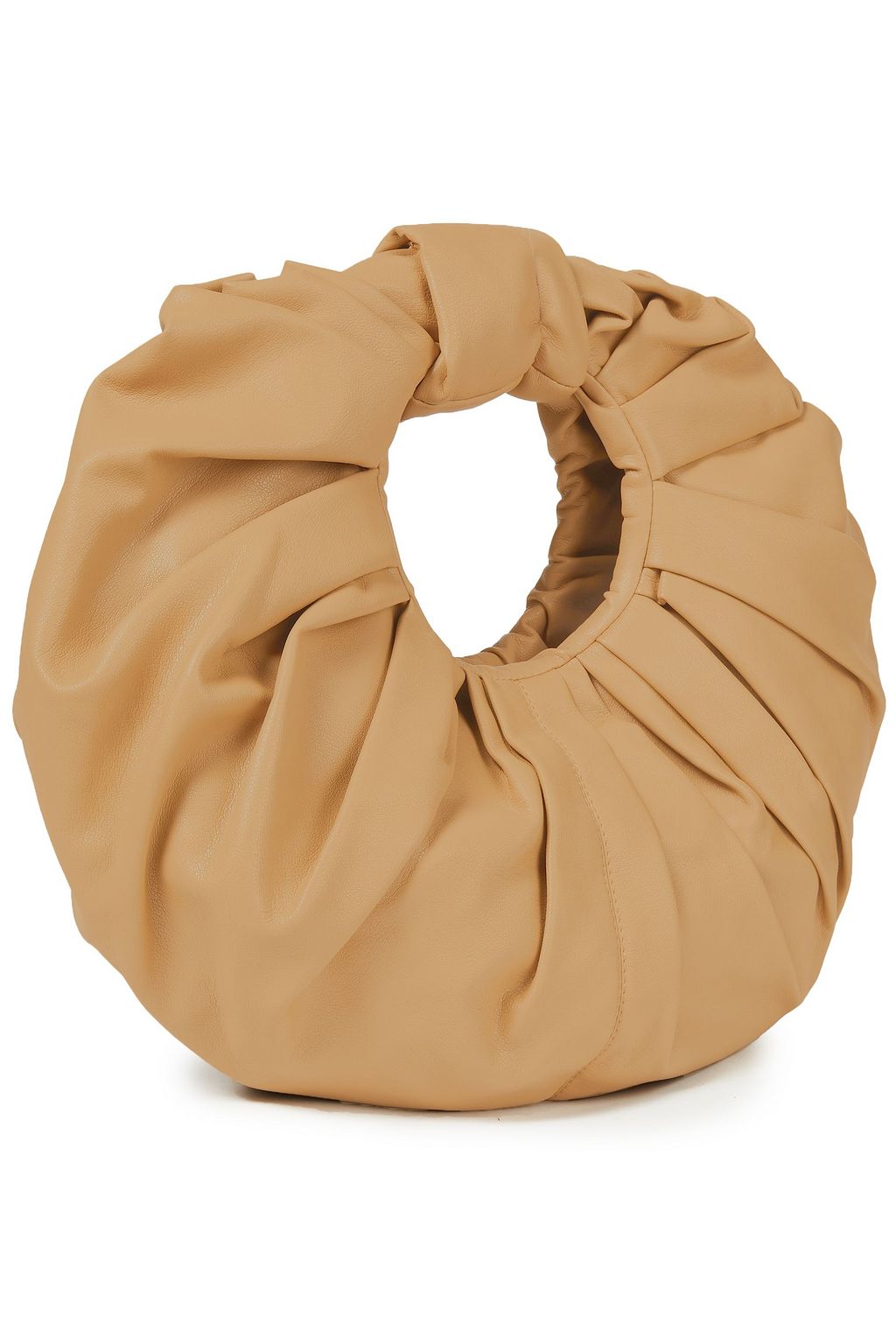 GIA STUDIOS Croissant pleated vegan leather tote