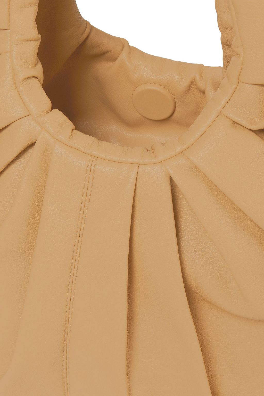 GIA STUDIOS Croissant pleated vegan leather tote