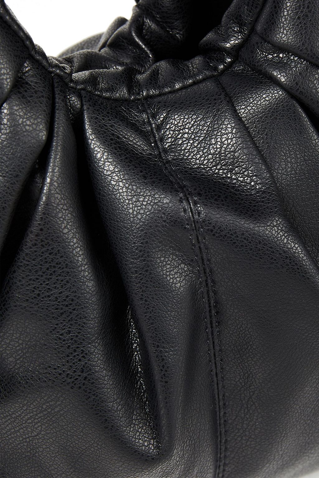 GIA STUDIOS Croissant pleated vegan leather tote
