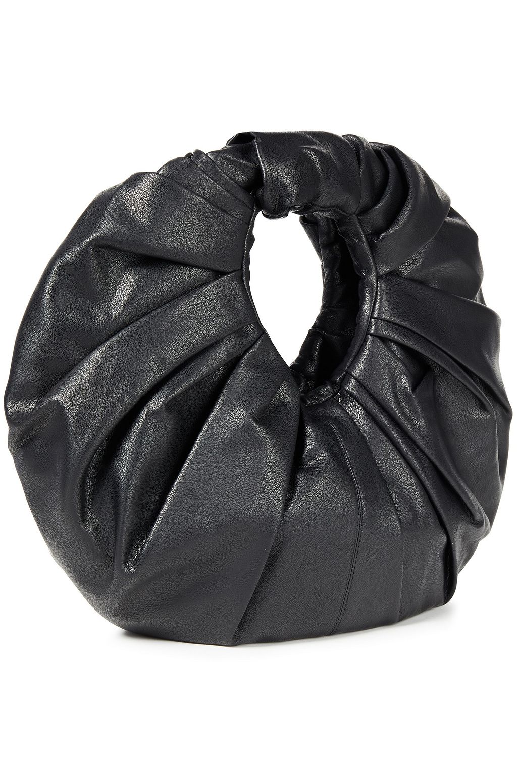 GIA STUDIOS Croissant pleated vegan leather tote