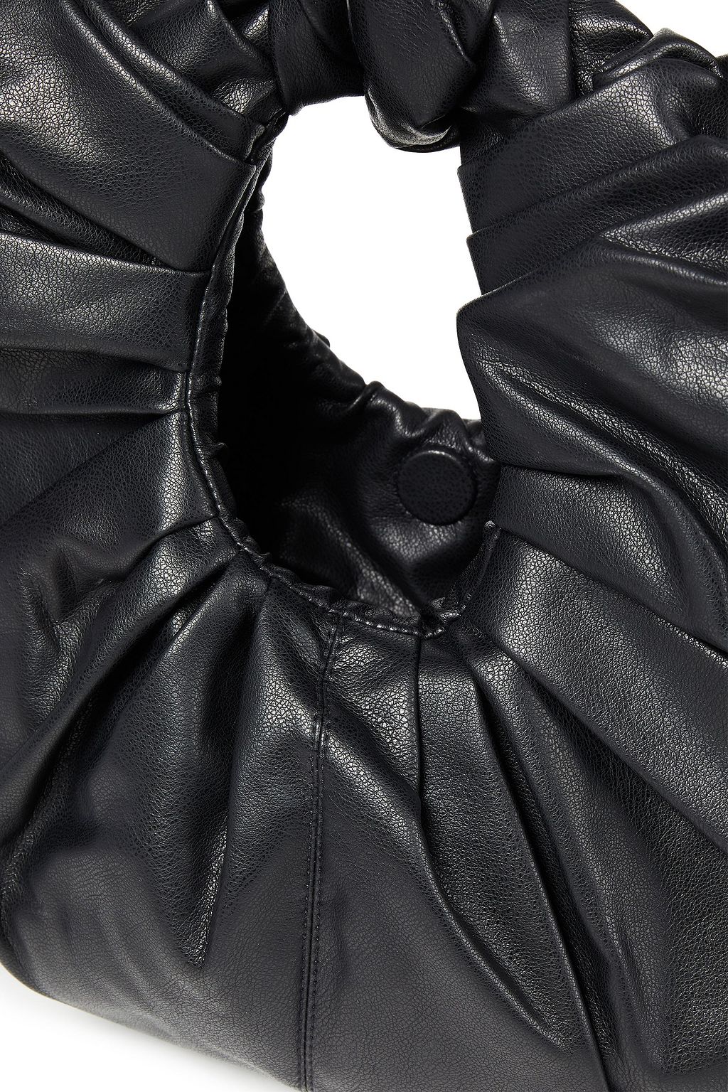 GIA STUDIOS Croissant pleated vegan leather tote