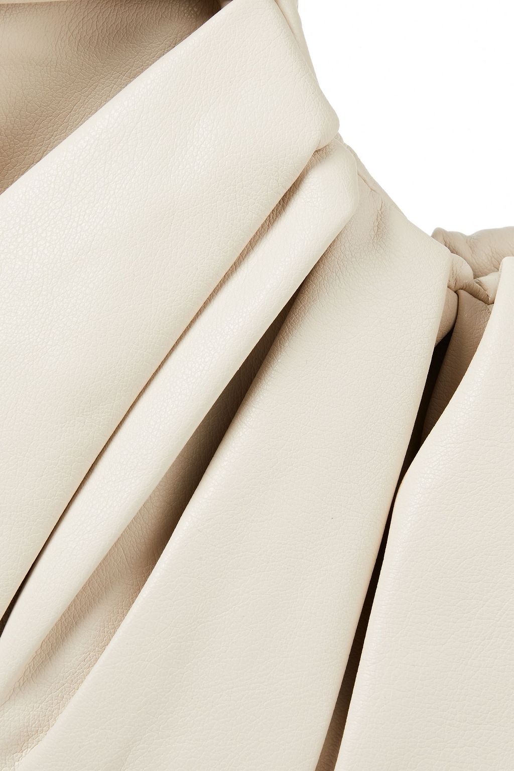 GIA STUDIOS Croissant pleated vegan leather tote