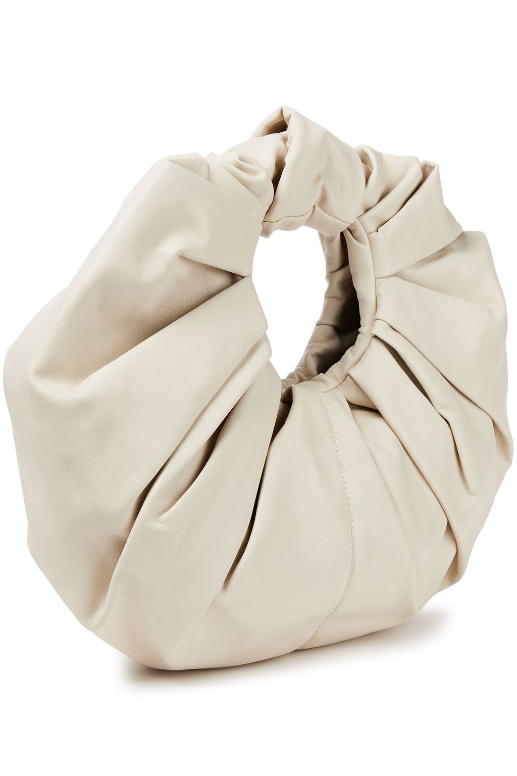 GIA STUDIOS Croissant pleated vegan leather tote