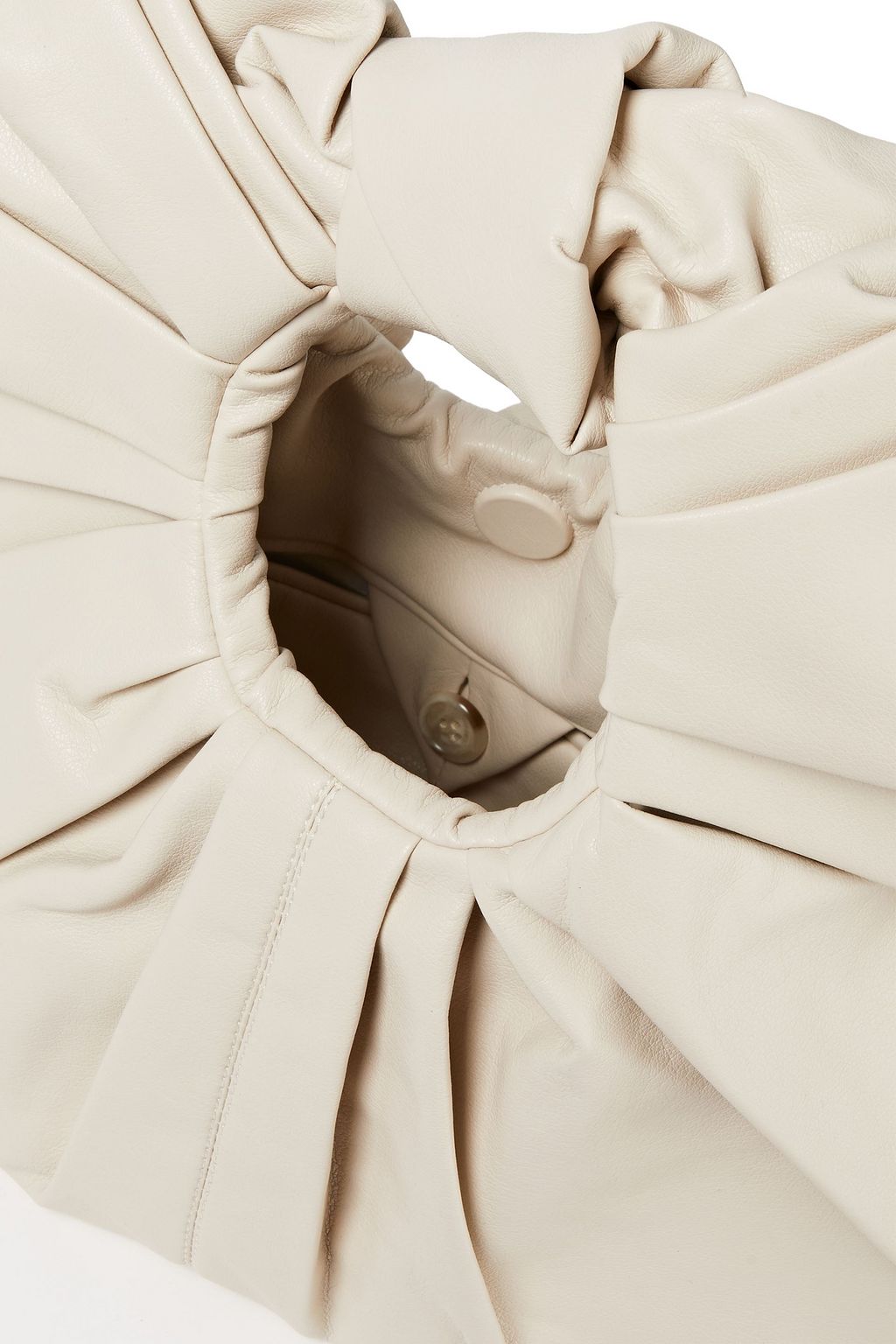 GIA STUDIOS Croissant pleated vegan leather tote