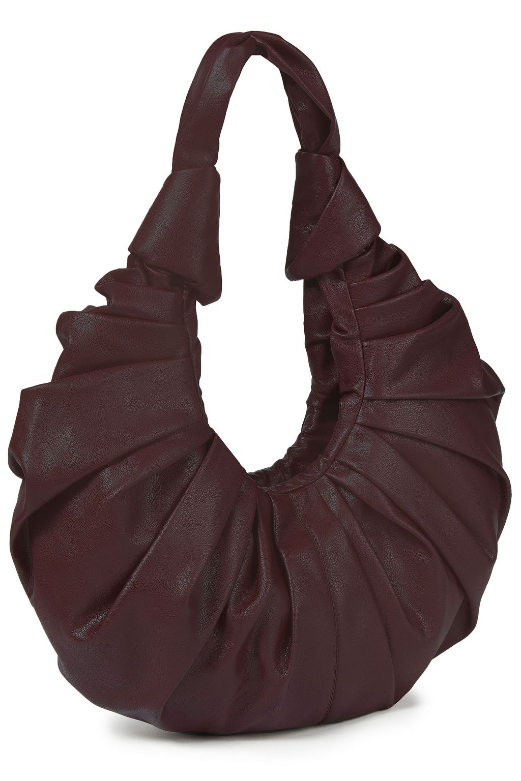 GIA STUDIOS Croissant pleated vegan leather tote