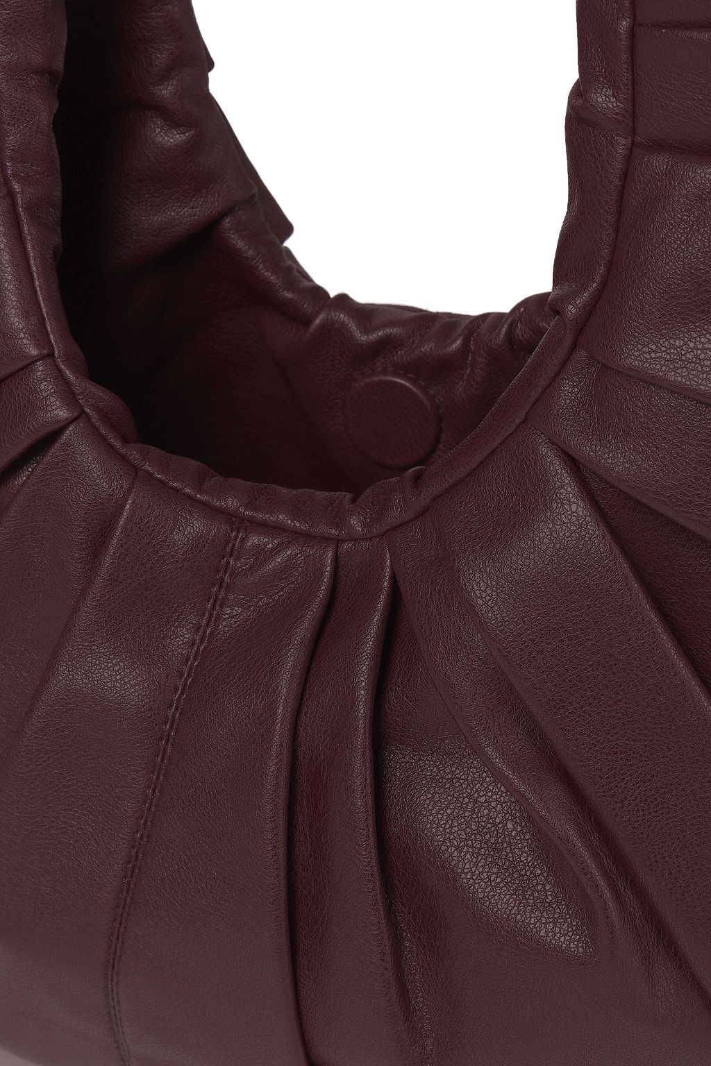 GIA STUDIOS Croissant pleated vegan leather tote