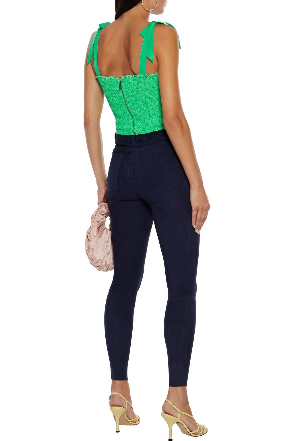 ALICE + OLIVIA Mikah suede skinny pants