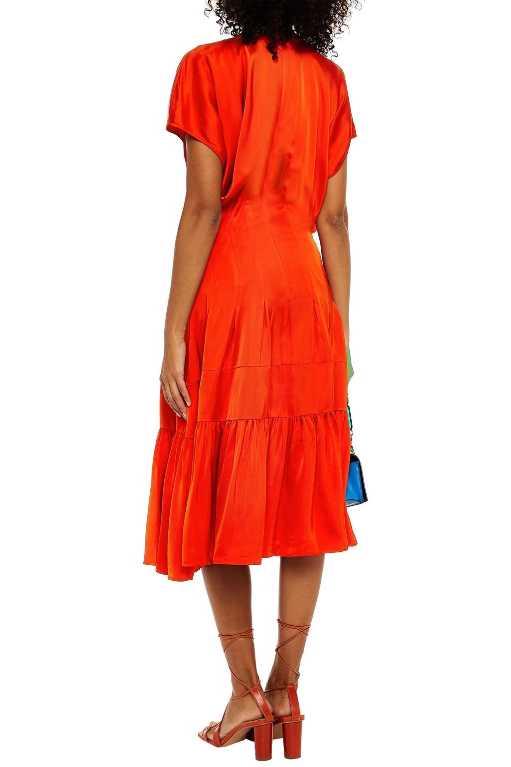 M MISSONI Pleated satin midi dress