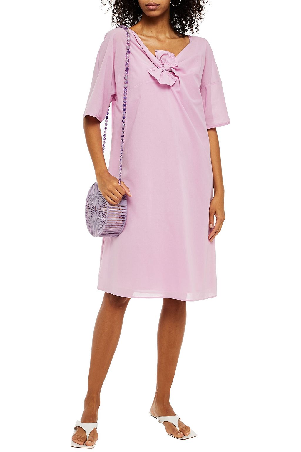 M MISSONI Knotted cotton-gauze dress