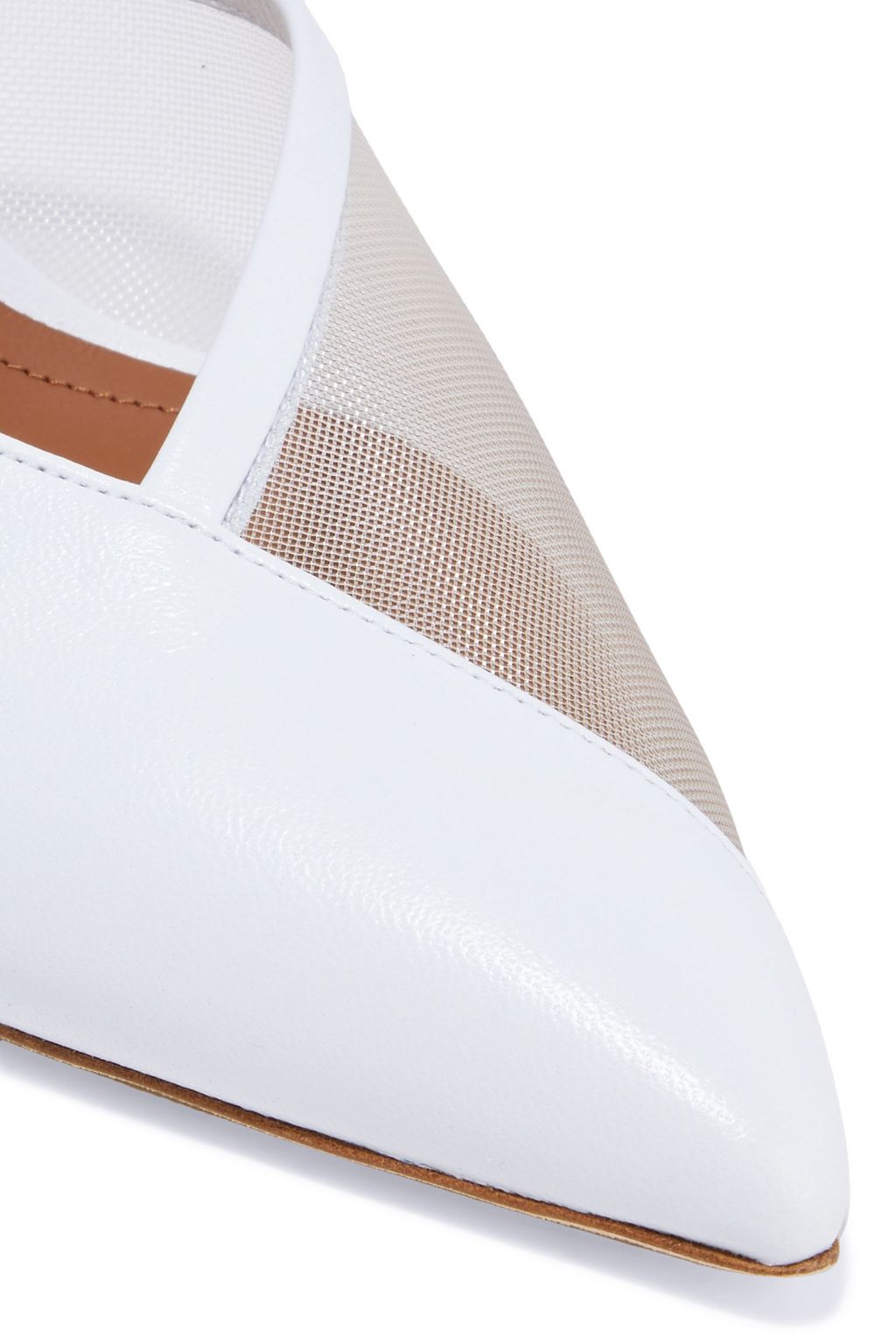 MALONE SOULIERS Vita 70 leather and mesh mules