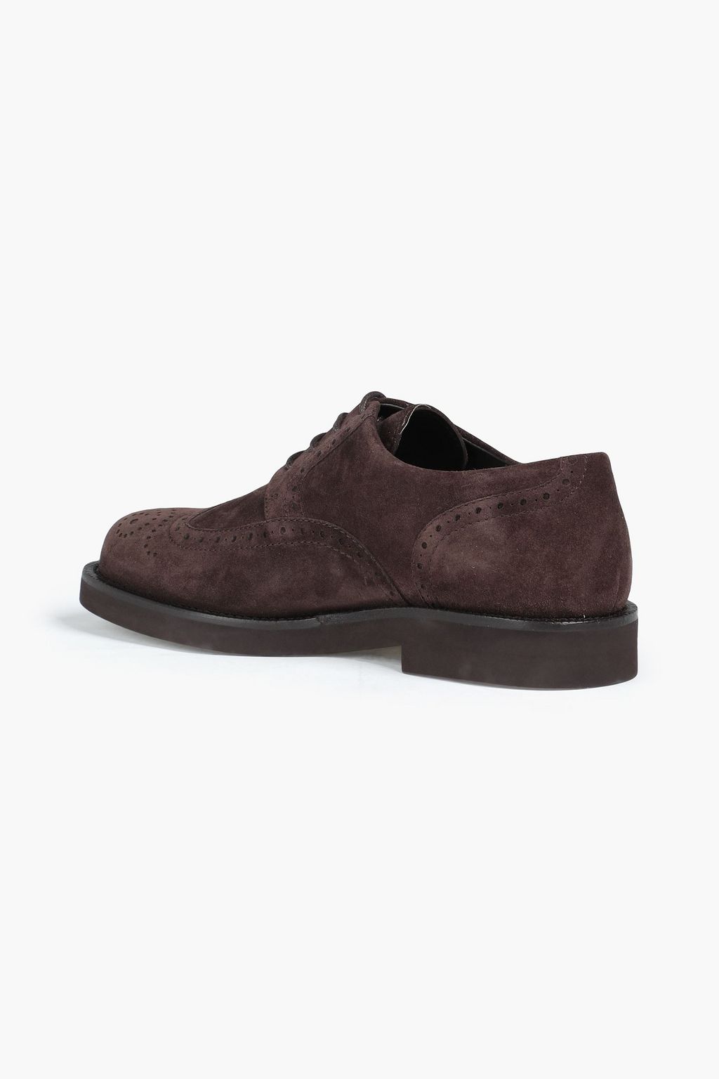 LORO PIANA Affin perforated suede brogues