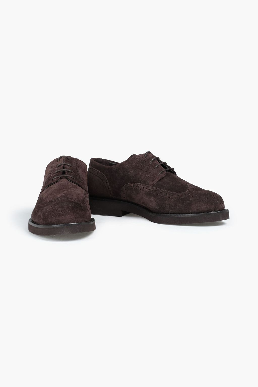 LORO PIANA Affin perforated suede brogues