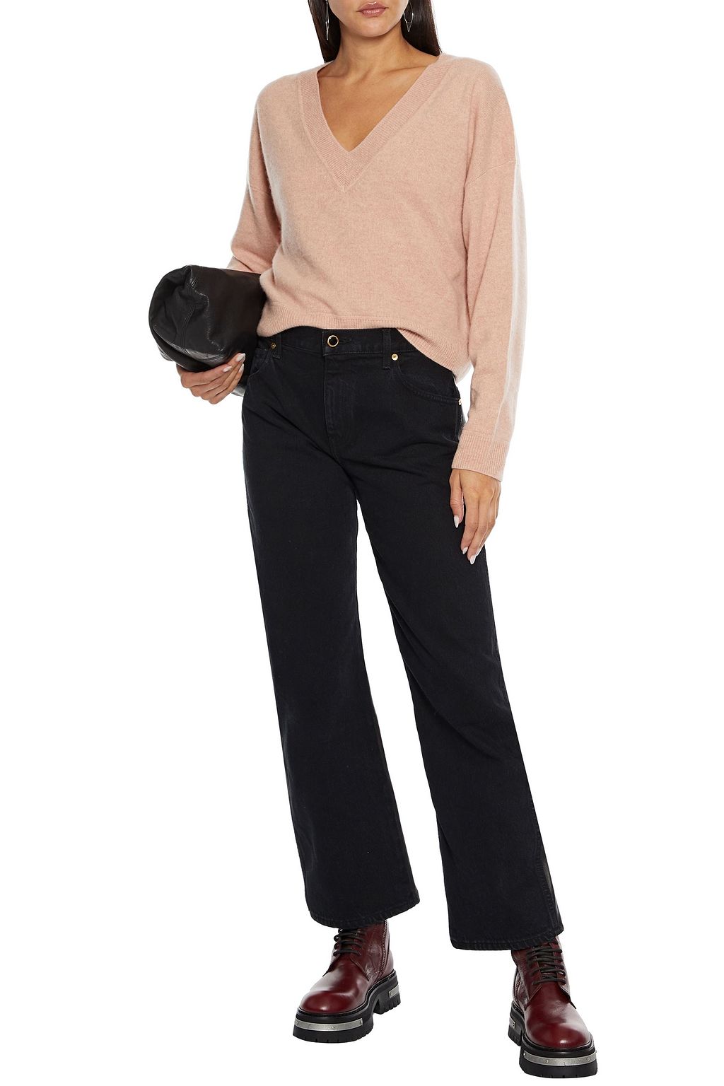 NAADAM Cropped cashmere sweater