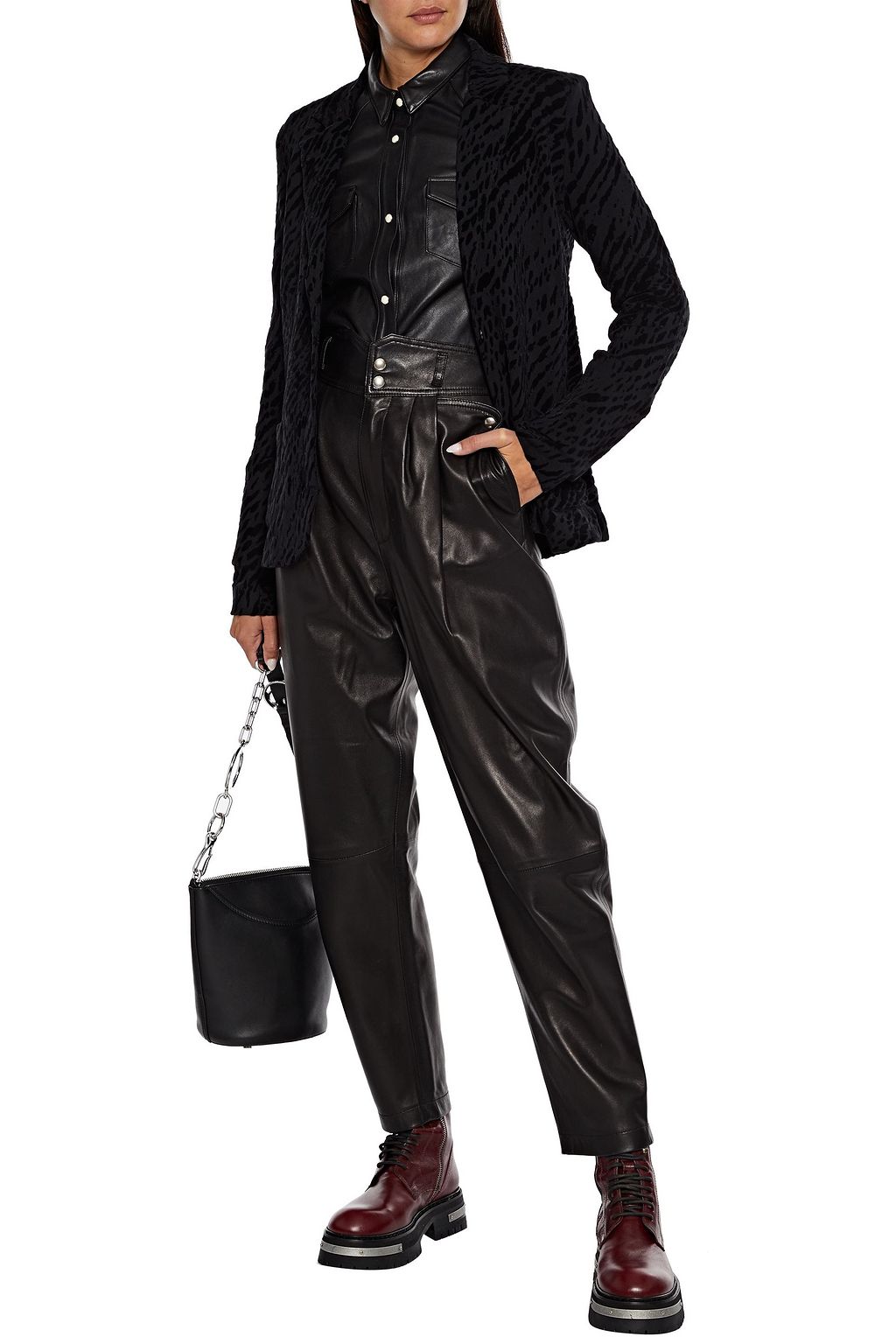 MAJESTIC FILATURES Flocked fleece blazer