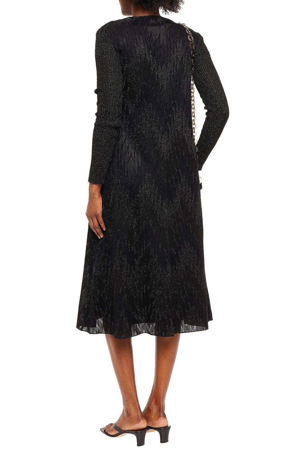 M MISSONI Metallic jacquard-knit midi dress